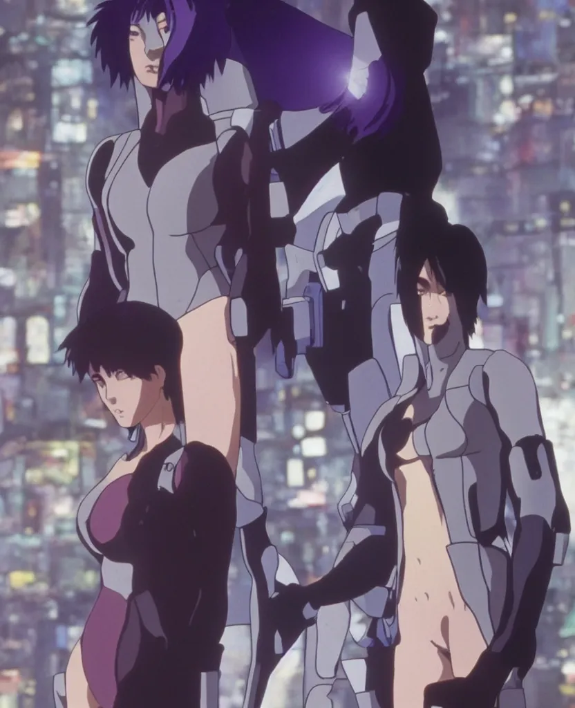 Image similar to major kusanagi from ghost in the shell searching the meaning of life