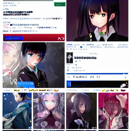 Image similar to Pixiv frontpage