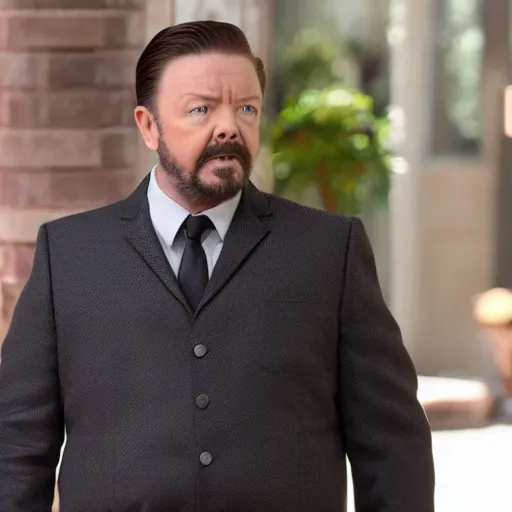 Prompt: ricky gervais as melissa mccarthy