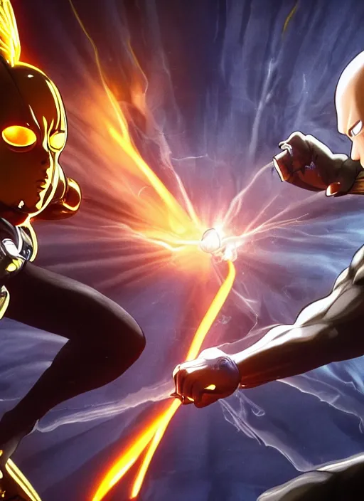 Saitama vs Garou on Behance in 2023