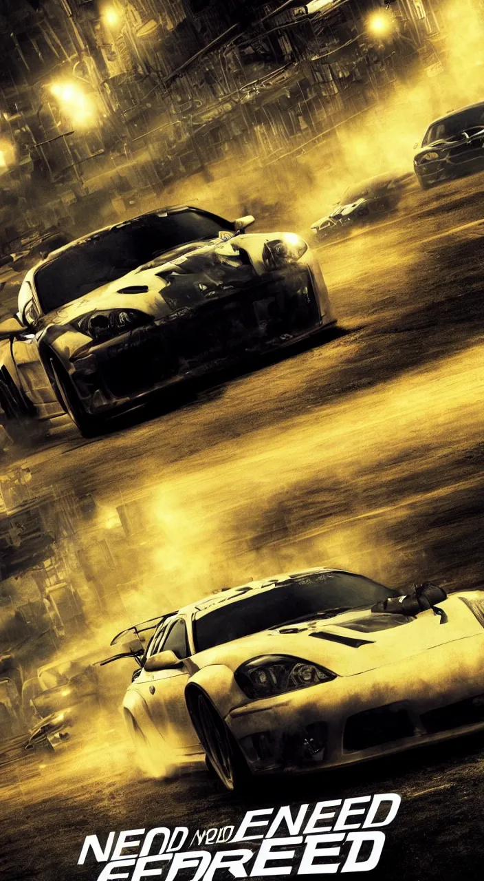 Prompt: Need for Speed Underground 3 poster,