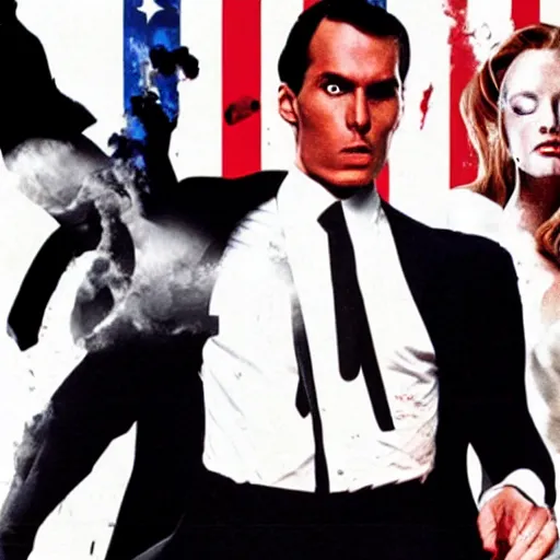 Prompt: American Civil War in American Psycho (1999)