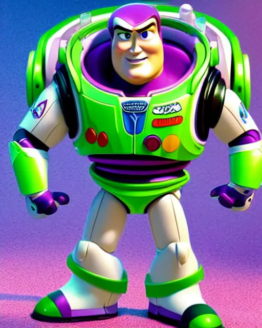 Image similar to Film still close-up shot of Jack black as Buzz Lightyear in the movie Toy Story 3. Photographic, photography