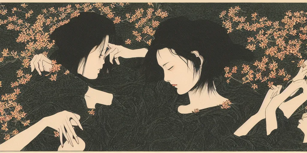 Prompt: Concept Art of cinematography of Terrence Malick film by Takato Yamamoto