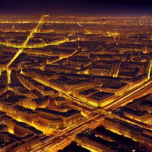 Prompt: award winning photo of paris at night, realistic photo