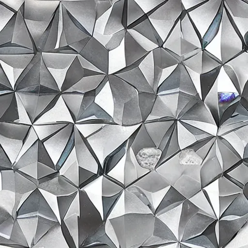 Image similar to voronoi crystals, photo