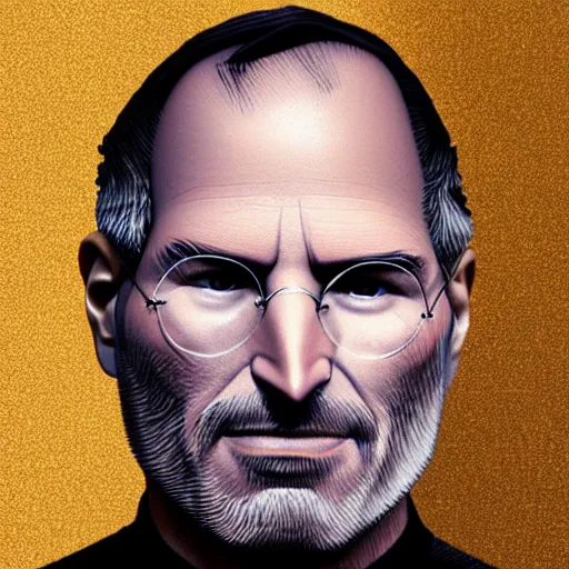 Prompt: steve jobs statue made of gold, realistic photo, 4k