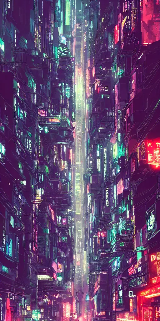 Image similar to cityscape night photo of a far-future cyberpunk city, shanghai, by Alena Aenami and blade runner and akira, trending on Artstation,