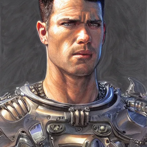 Image similar to Guts, portrait art by Donato Giancola and James Gurney, digital art, trending on artstation