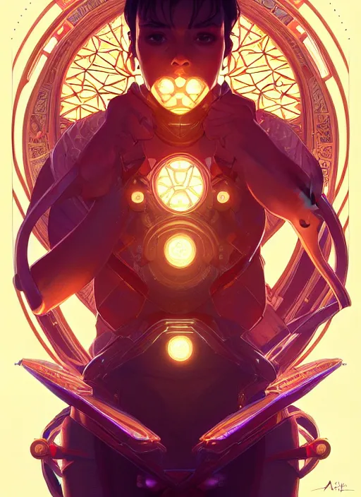 Prompt: symmetry!! portrait of apex legends, intricate, elegant, glowing lights!! highly detailed, digital painting, artstation, concept art, smooth, sharp focus, illustration, art by artgerm and greg rutkowski and alphonse mucha