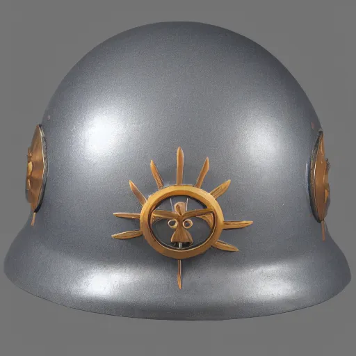 Prompt: sparta helmet with a wreath circular logo