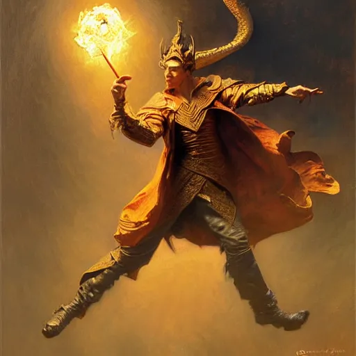 Image similar to stunning male master wizard throwing dragon eggs, highly detailed painting by gaston bussiere, craig mullins, j. c. leyendecker, 8 k