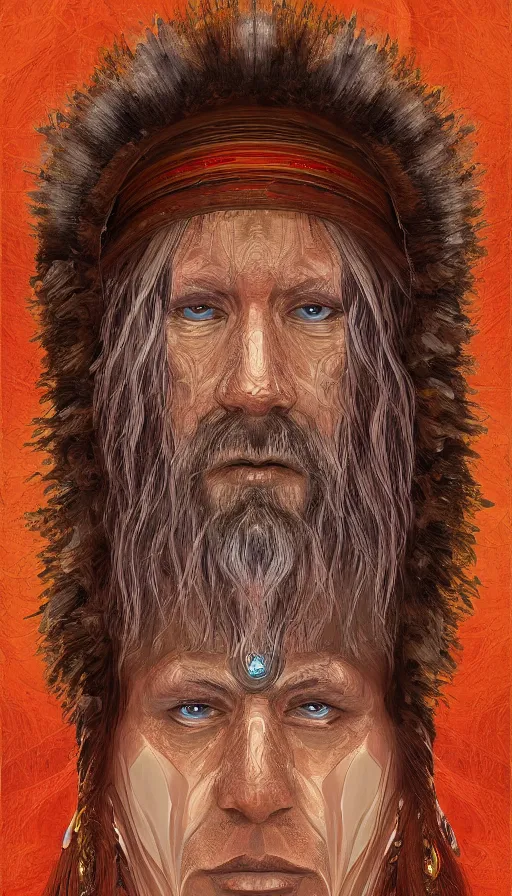 Image similar to portrait of a digital shaman, by studio 4 c