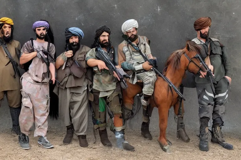 Image similar to my little pony in the taliban