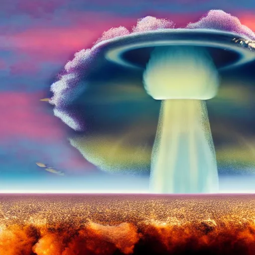 Image similar to underwater nuclear explosion