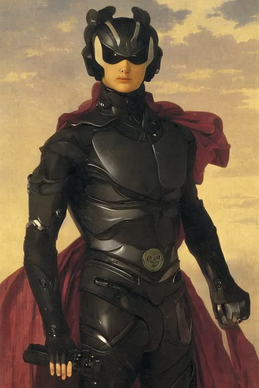 Image similar to portrait of a kamen rider rx, majestic, solemn, by bouguereau