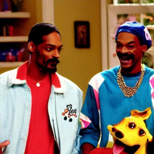 Image similar to a tv still of Snoop Dogg starring as Carlton in The Fresh Prince of Bel-Air (1990)