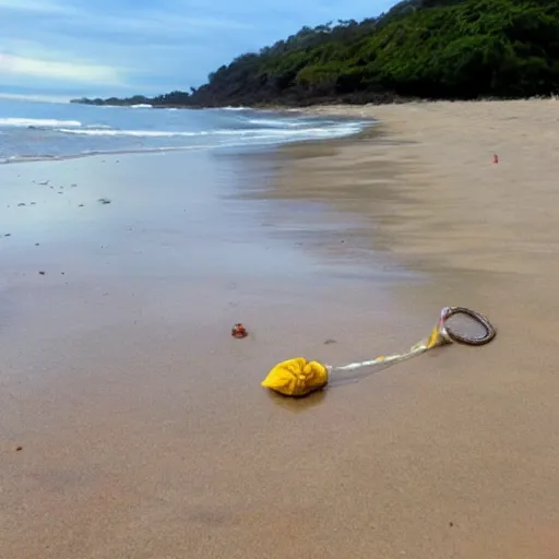 Prompt: least likely thing to find on a beach