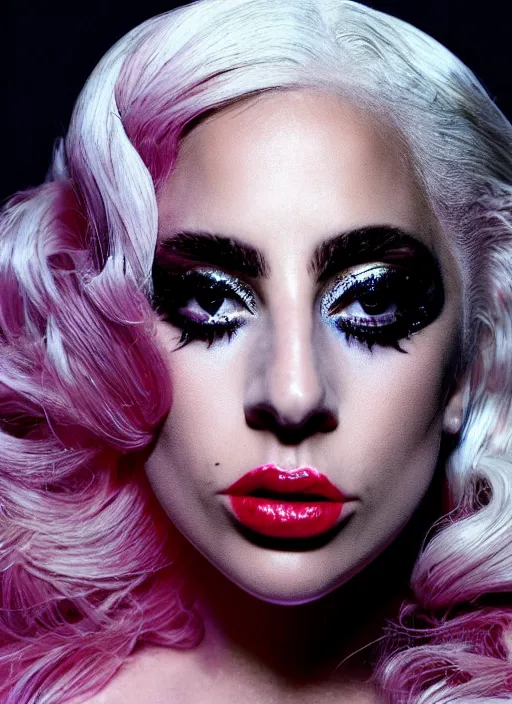 Image similar to lady gaga by nick knight, born this way, born this way album, red weapon 8 k s 3 5, cooke anamorphic / i lenses, highly detailed, cinematic lighting