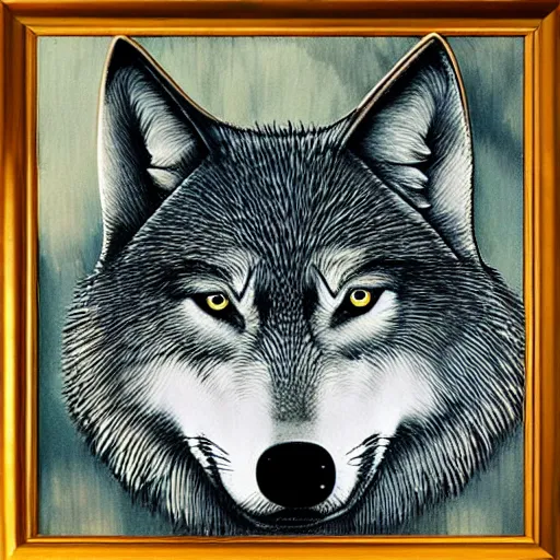 Image similar to wolf, art