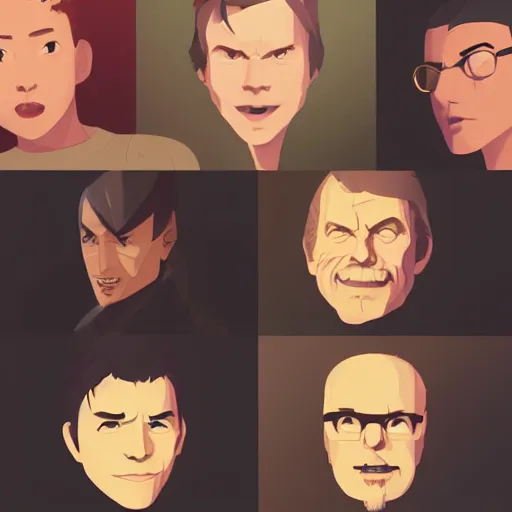 Prompt: face icon vector minimalist steven king, loftis, cory behance hd by jesper ejsing, by rhads, makoto shinkai and lois van baarle, ilya kuvshinov, rossdraws global illumination