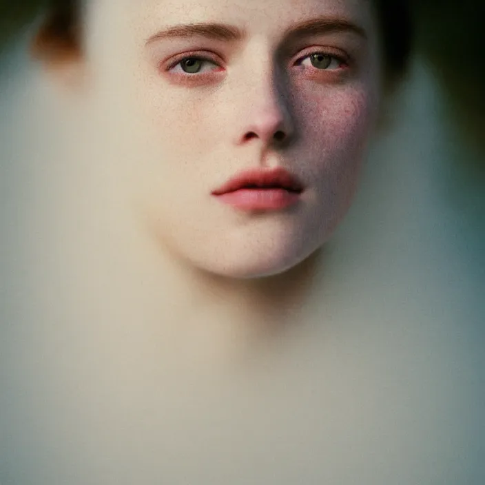 Image similar to Kodak Portra 400, 8K,ARTSTATION, CarolineGariba, soft light, volumetric lighting, highly detailed, britt marling style 3/4 ,portrait photo Close-up portrait photography of a beautiful woman how pre-Raphaelites, the face emerges from Pamukkale, thermal waters flowing down white travertine terraces, inspired by Ophelia paint ,and hair are intricate with highly detailed realistic beautiful flowers , Realistic, Refined, Highly Detailed, interstellar outdoor soft pastel lighting colors scheme, outdoor fine art photography, Hyper realistic, photo realistic