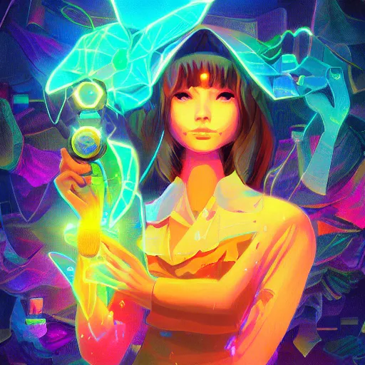 Image similar to skill magic deepdream radiating a glowing aura stuff loot legends stylized digital illustration video game icon artstation lois van baarle, ilya kuvshinov, rossdraws,