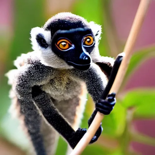 Prompt: wasp lemur hybrid