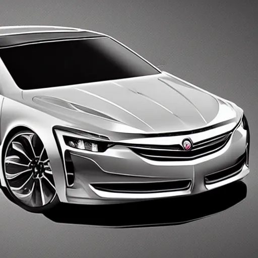 Prompt: futuristic reimagining of the holden vk commodore