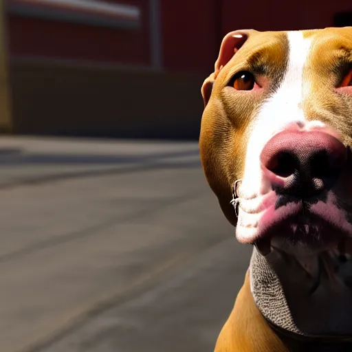 Image similar to pitbull dog drinks whiskey, real life, realistic, detailed, 4 k,