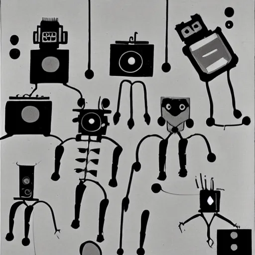 Image similar to robots by marcel duchamp