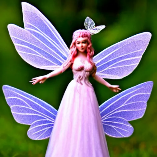 Image similar to photo of a stunningly beautiful cottagecore fairy