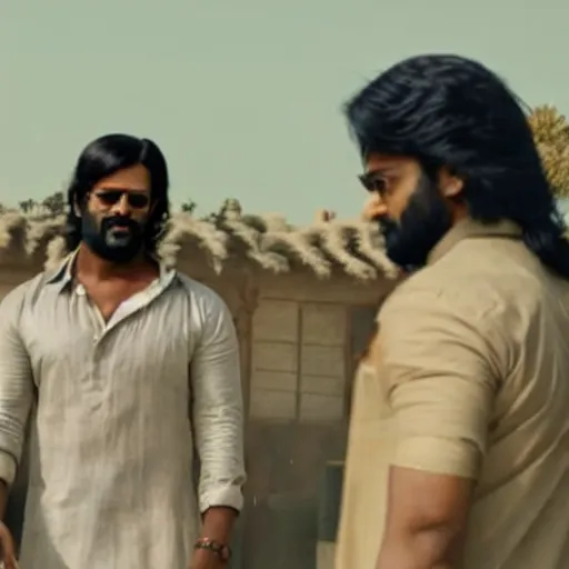 Prompt: film still of prabhas in kgf chapter 2