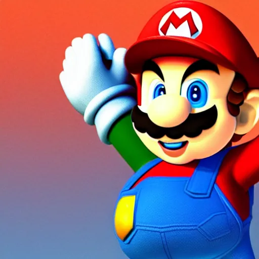 Prompt: super mario by zahadid