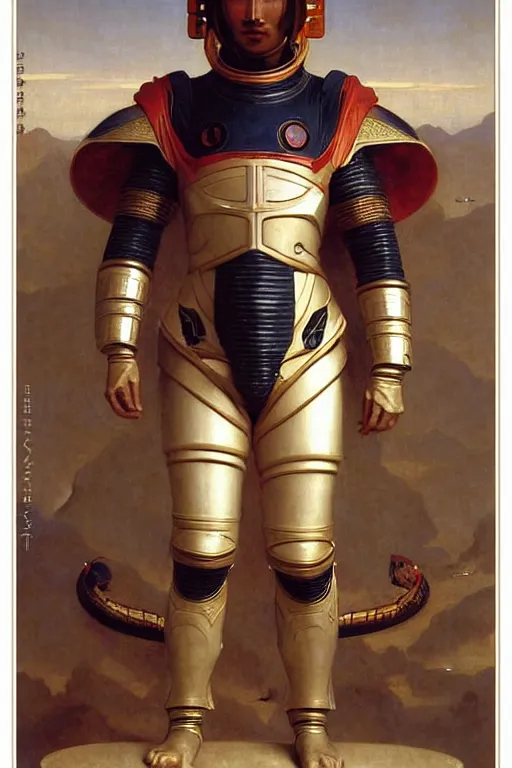 Image similar to portrait of a loong astronaut with chinese dragon armor and helmet, majestic, solemn, by bouguereau