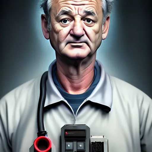Prompt: hyperrealistic mixed media image of bill murray as peter venkman, stunning 3 d render inspired art by xiang duan and thomas eakes and greg rutkowski, perfect facial symmetry, hyper realistic texture, realistic, highly detailed attributes and atmosphere, dim volumetric cinematic lighting, 8 k octane detailed render, post - processing, masterpiece,