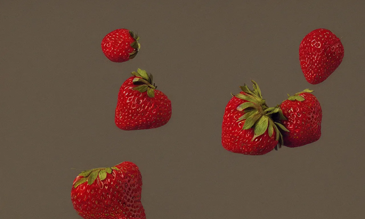 Prompt: a strawberry, body horror, by gerard brom, zdzisław beksinski and ansel adams technicolor photograph film still