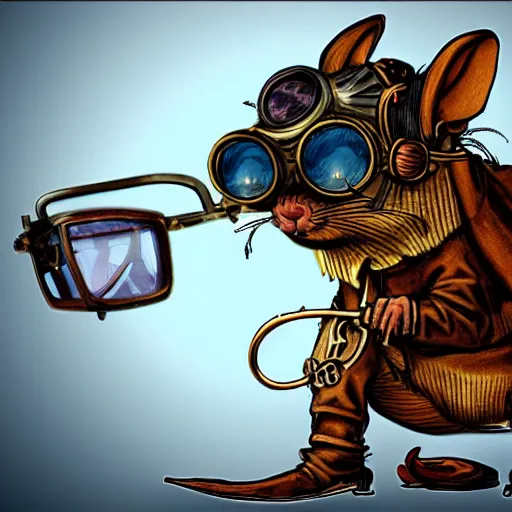 Image similar to a rat with steampunk googles, from Starcraft