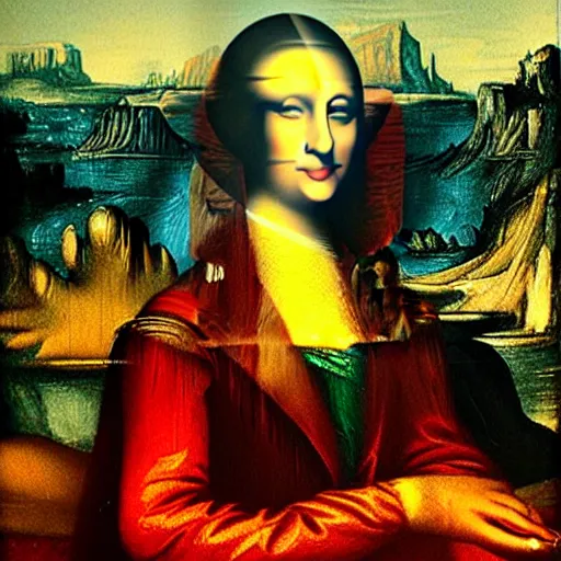 Monaliza, Painting by Mourad Taicht