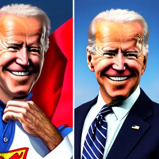 Image similar to joe biden as superman