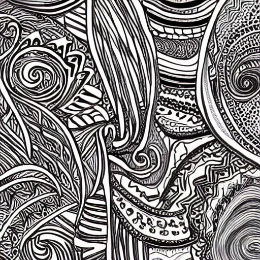 Prompt: a zendoodle masterpiece