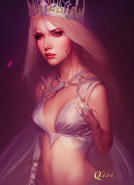 Image similar to queen of the night, highly detailed, artgerm style, artstation, soft light, sharp focus, illustration, character design, concept art