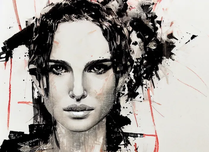 Prompt: a highly detailed beautiful portrait of natalie portman by yoji shinkawa