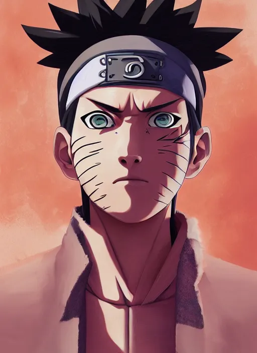 Image similar to a professional digital painting of Naruto Sage Mode, beautiful bone structure, symmetrical facial features, intricate, elegant, digital painting, concept art, smooth matte, sharp detail, focused, illustration, hdr, art style by Ruan Jia and Mandy Jurgens and Ian Spriggs and William-Adolphe Bouguerea