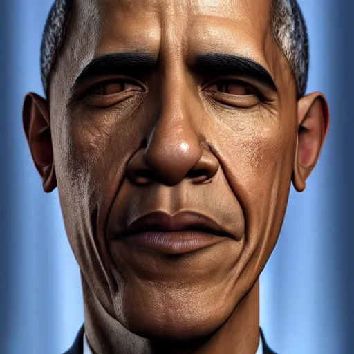 Image similar to hyperrealistic obama, by istvan sandorfi & thomas eakes & xiang duan, perfect facial symmetry, dim volumetric cinematic lighting, photorealistic, 8 k octane comprehensive render, post - processing, extremely hyper - detailed, intricate, lifelike texture, epic composition, masterpiece, stunning!!,