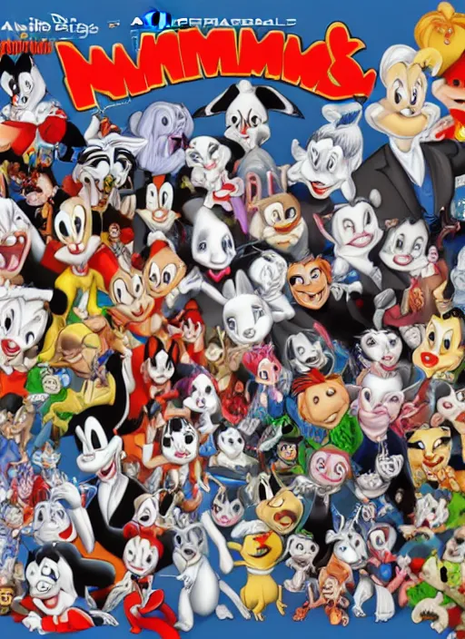 Image similar to a hyper realistic ultra realistic photograph of the animaniacs, highly detailed, 8k photo