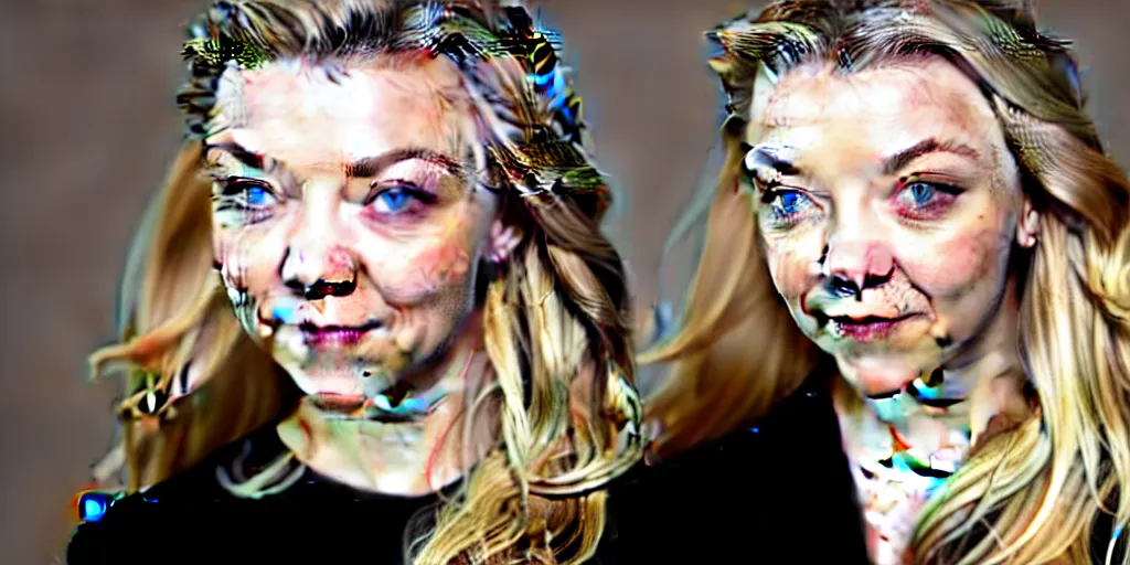 Prompt: portrait of natalie dormer expressing the trollface with her face, full hd, uhd, 4 k, 8 k, 1 6 k, 1 petapixel image, nasa quality.