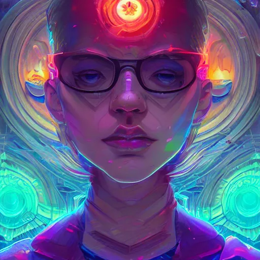 Image similar to skill magic geek inside matrix deepdream radiating a glowing aura stuff loot legends stylized digital illustration video game icon artstation lois van baarle, ilya kuvshinov, rossdraws,