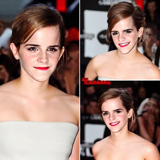 Image similar to Emma Watson smiling