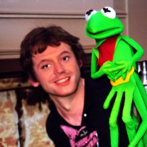 Prompt: kermit the frog junky male prostitute